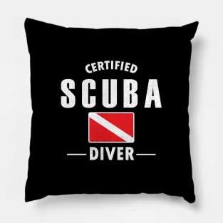 Certified scuba diver Pillow