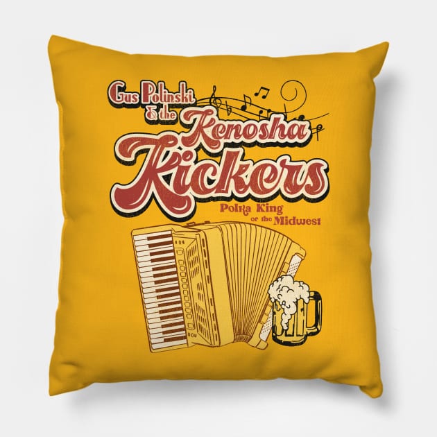 Gus Polinski and the Kenosha Kickers Pillow by darklordpug