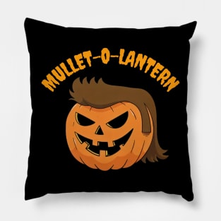 Halloween Mullet-O-Lantern Pillow