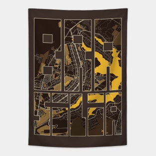 Brasilia, Brazil City Map Typography - Pastel Tapestry