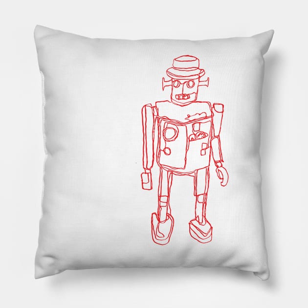 Super Giant Angry Robot Pillow by callingtomorrow