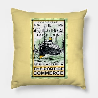 1926 Founding of Philadelphia Celebration Pillow