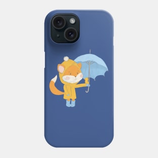 Rainy fox day Phone Case