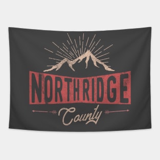 North Ridge logo badge distressed Tapestry