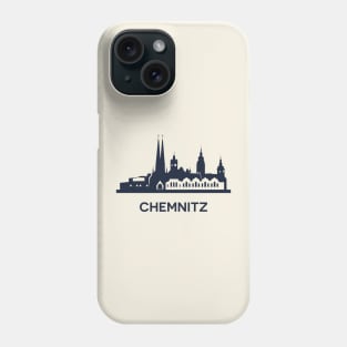 Chemnitz City Skyline, dark Phone Case