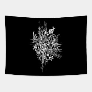 Abstract doodle art Tapestry