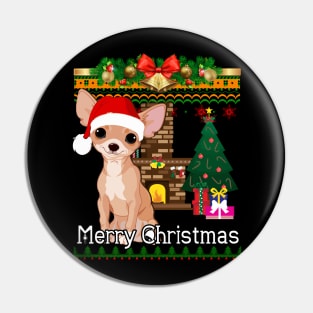 Ugly Christmas Sweater CHIHUAHUA Pin