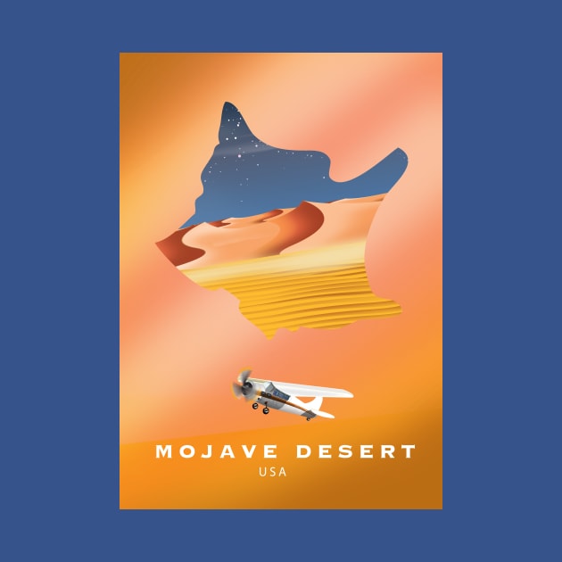 mojave desert travel poster by nickemporium1