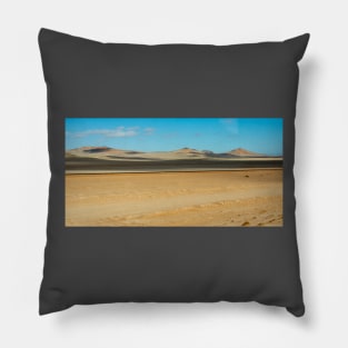 Orange sand desert. Pillow