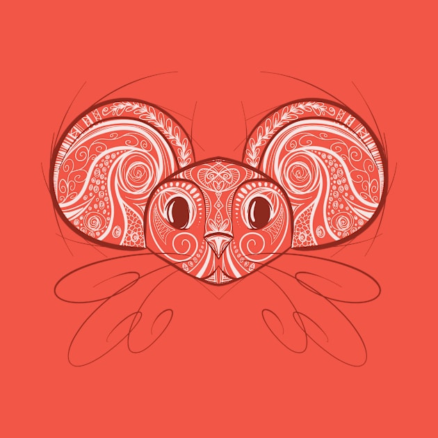 Rat - Chinese Zodiac - Animal Drawing by Red Fody