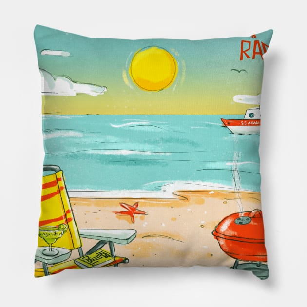 This is Rad! Beach Pillow by This is Rad!