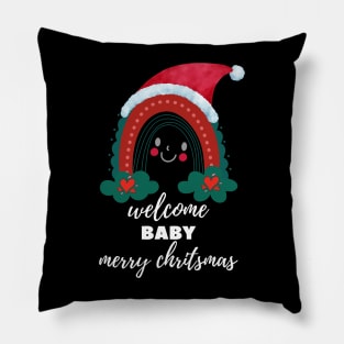 Welcome Baby Merry Chritsmas Pillow