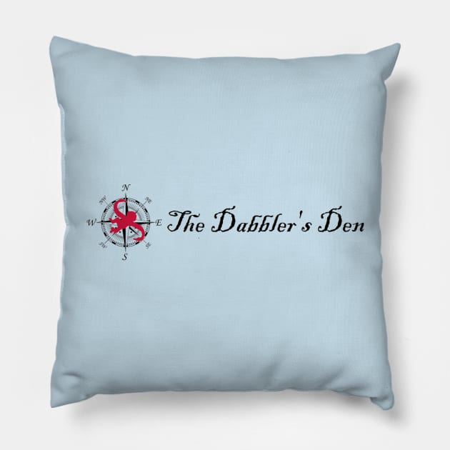 The Dabbler's Den w/ Logo Pillow by dabblersoutpost