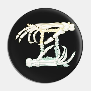 Gemini Bones - Colour Outline Pin