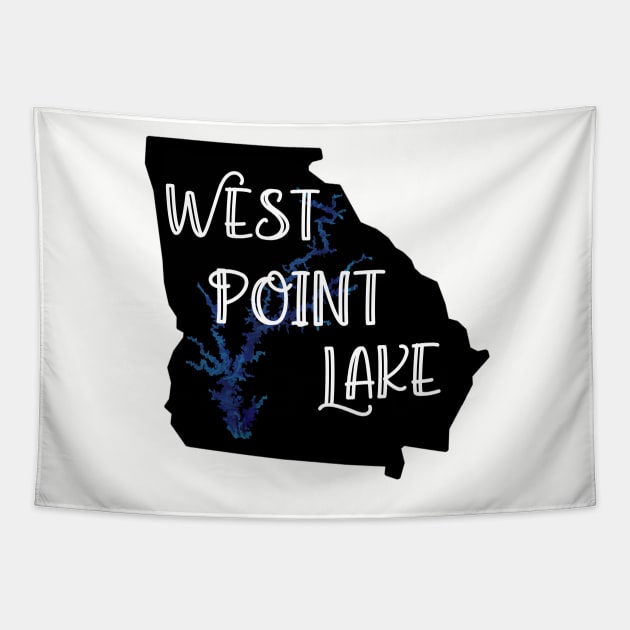 West Point Lake Over Georgia Tapestry by DRHArtistry