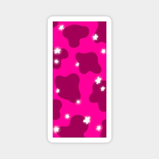 pink cow print Magnet