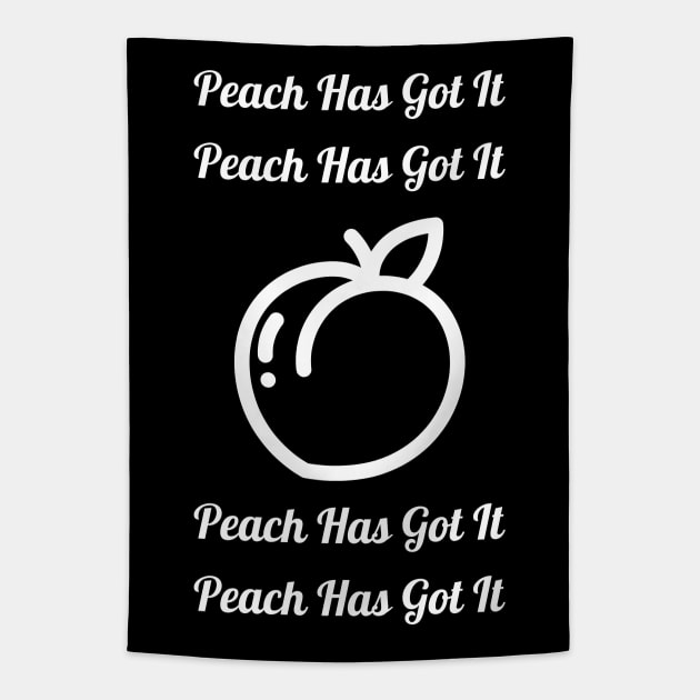 Peach Has Got It Tapestry by EdifyEra
