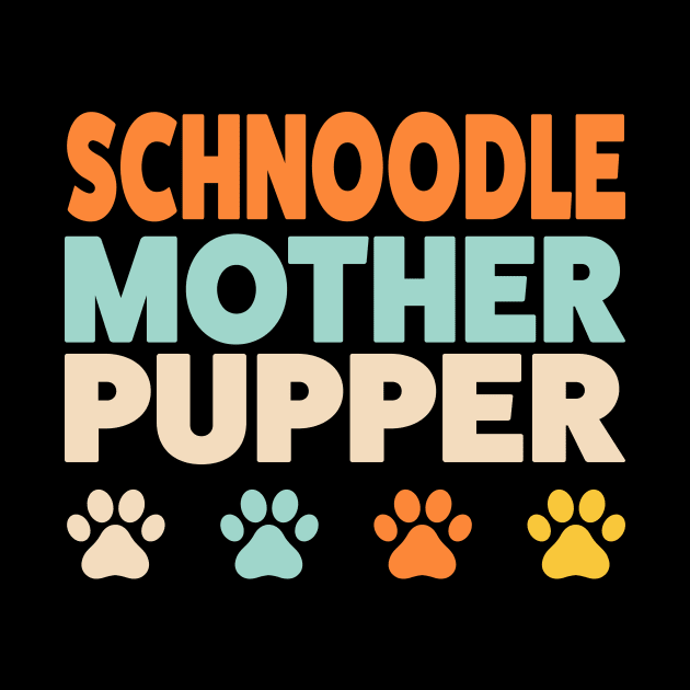 Schnoodle Mother Pupper Schnoodle Lover Poodle Mix by PodDesignShop