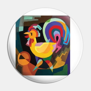 ColorfulRooster Pin