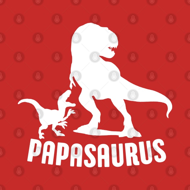 Papasaurus Papa Dinosaur Rex Funny Dad Fathers Day Gift Idea by Illustradise