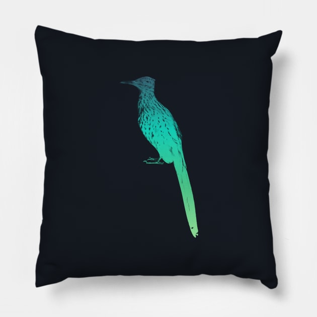 Turquoise Roadrunner Pillow by hannahjgb