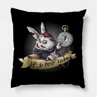 The White Zombie Rabbit Pillow