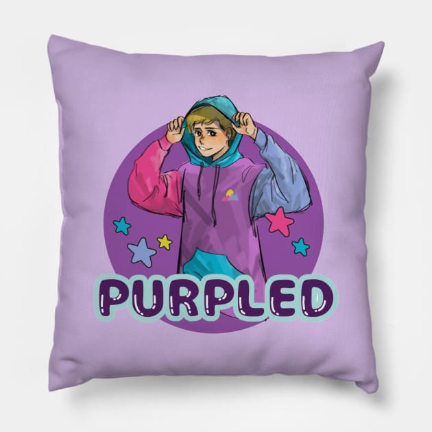 purpled mcyt Pillow by naddakkidal