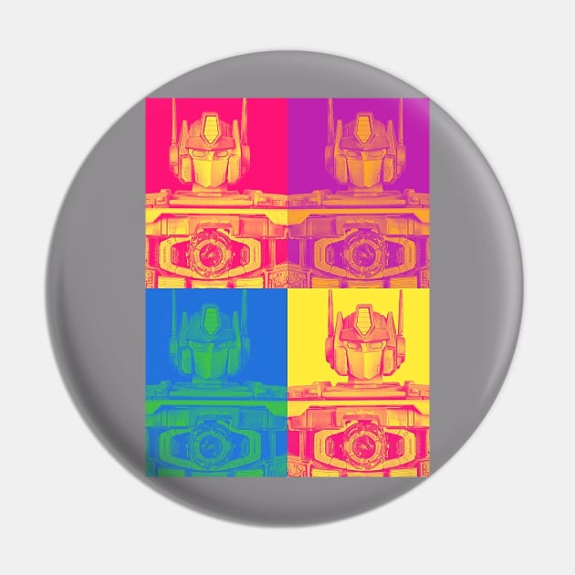 Pop Art Optimus Pin by TF Multiverse