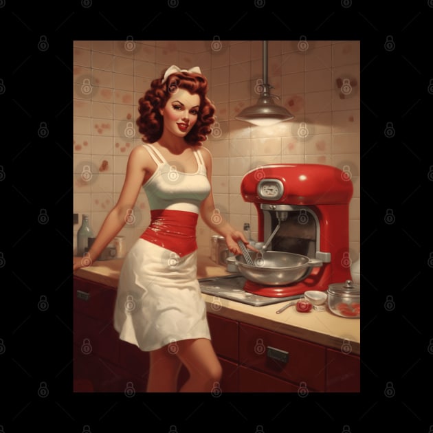 A Pin Up Girl in the Kitchen by goodoldvintage