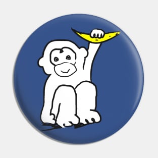 A cute little monkey with a banana in his hand! Pin