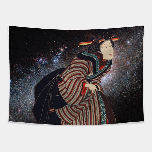 Kuniyoshi in Space - Galaxy Tapestry by creativewrld