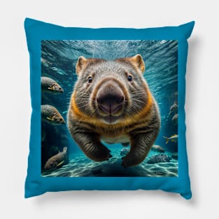 Aquatic Wombat Pillow