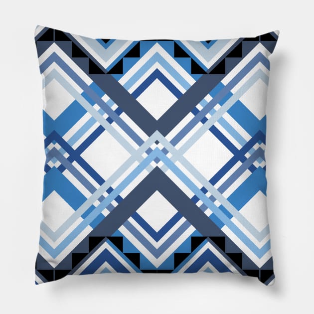 good blue pattern Pillow by noke pattern