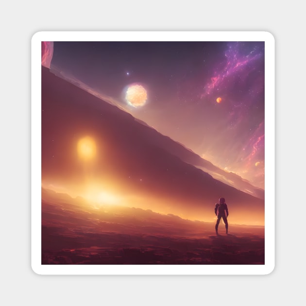 Planets Nebula Cloud In Dark Space Magnet by star trek fanart and more