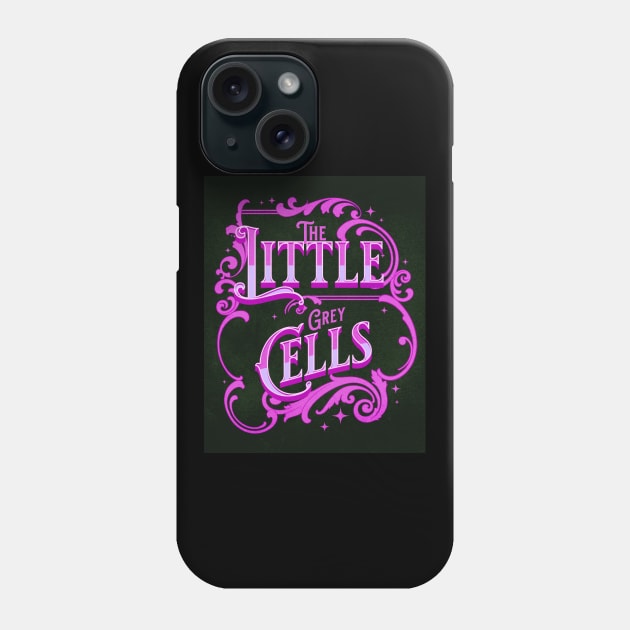 Poirot The Little Grey Cells - Purple Palette Phone Case by ChamberOfFeathers