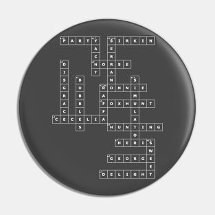 (1993HP-D) Crossword pattern with words from a famous 1993 science fiction book. [Dark Background] Pin