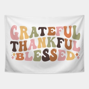 Grateful Thankful Blessed Tapestry