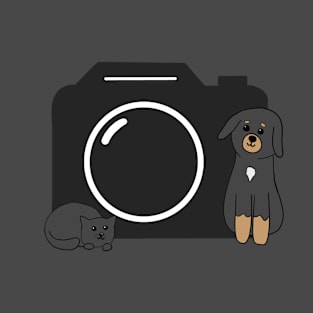 Dog, Cat and Camera T-Shirt