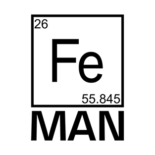 FE MAN - CHEMISTRY ELEMENT - IRON - MAN - FUNNY T-SHIRT - Light Colors T-Shirt