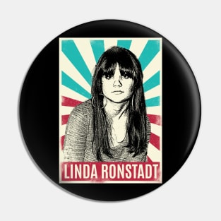 Vintage Linda Ronstadt 80s Pin