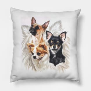 Chihuahua Montage Pillow