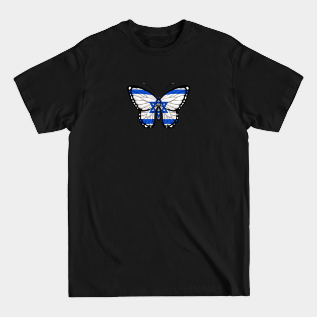 Disover Israeli Flag Butterfly - Israel - T-Shirt