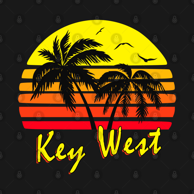 Key West Retro Sunset by Nerd_art