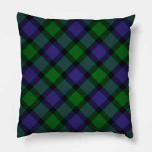 Clan Blair Tartan Rotated Pillow