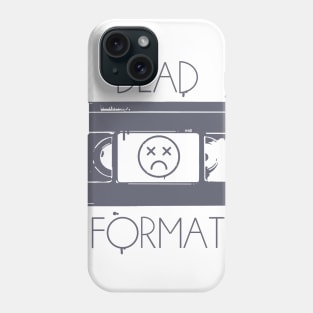 VHS dead format (old school, splatter) Phone Case