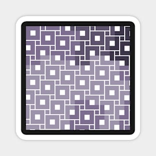 rectangular and squared patterned textile abstract design Magnet