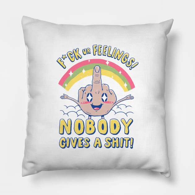 Nobody Gives a Sh*t! Pillow by Vincent Trinidad Art