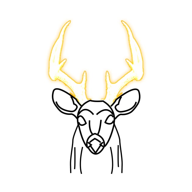 Luminous deer head by SHS7