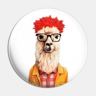 Lama hipster #lama Pin