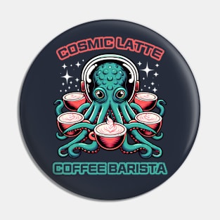 Cosmic Latte Coffee Barista Pin